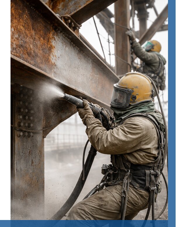 Пескоструйная очистка металлоконструкций в Инте по 609 р.  ВЫСОТНИК-Инт