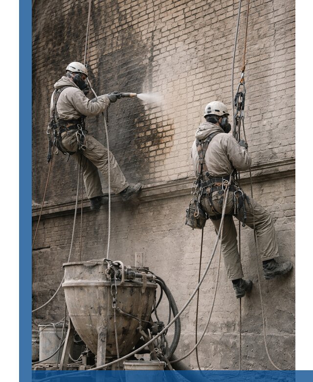 Пескоструйная очистка фасадов в Инте профессионально