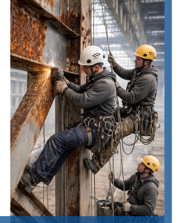 Зачистка металла от ржавчины в Инте от 355 р. | ВЫСОТНИК-Инт