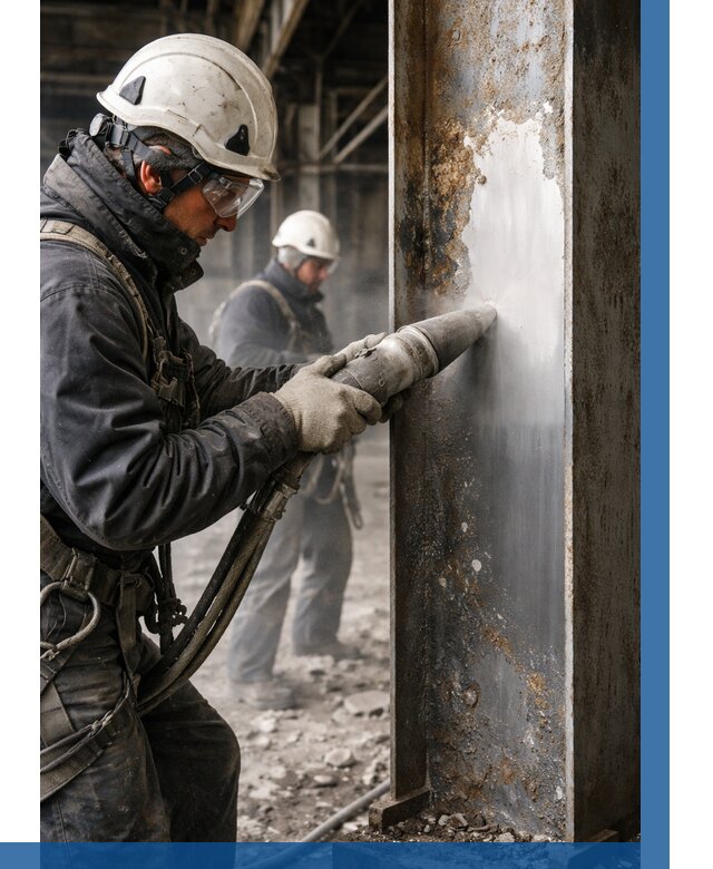 Удаление старой краски с металла в Инте от 456 р. | ВЫСОТНИК-Инт