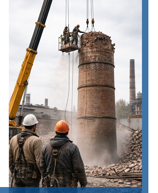 Демонтаж дымовой трубы в Инте от 91278 р. | ВЫСОТНИК-Инт, смета