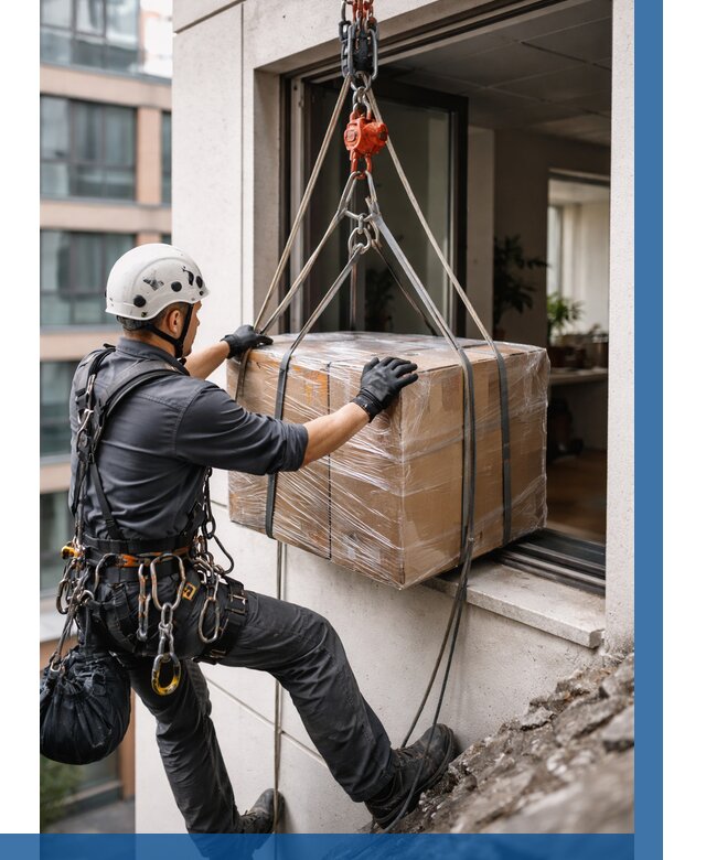 Подъем груза через окно в Инте от 4564 р. | ВЫСОТНИК-Инт