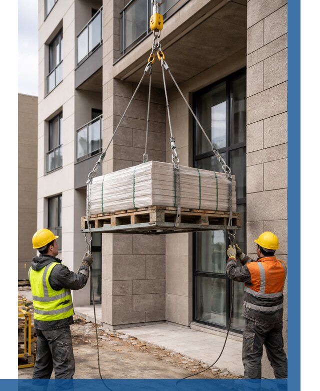 Подъем керамогранита на этаж в Инте от 3550 р. | ВЫСОТНИК-Инт